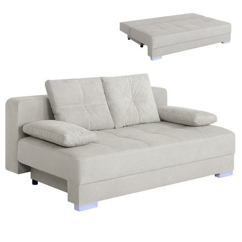 Schlafsofa ivory mit - -,