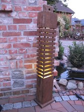 Gartenlampe, ein Unikat aus alten Eichenbalken / Fachwerkbalken