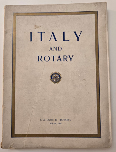 Italy and rotary 1928 - italy,