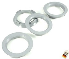 4x Zentrierringe 70,4 x 54,1 / 70 4 auf 54 1 Hellgrau kompatibel mit Rondell Cit