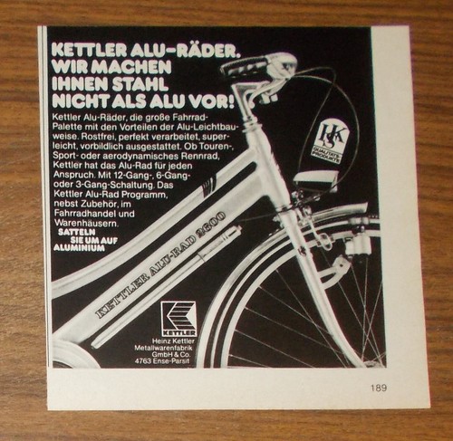 Seltene werbung kettler - seltene,
