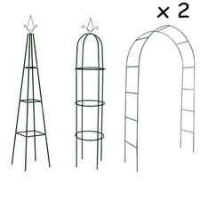2x Garten-Rankhilfen Eisen