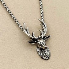 Herren Halskette Hirsch