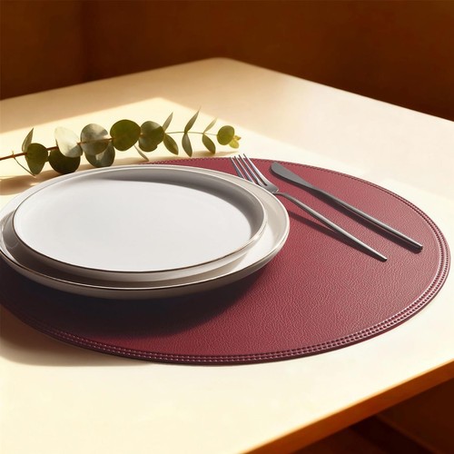 Tischsets aus kunstleder - tischsets,
