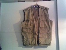 Weste Herren von PRO CAM-FIS Gr. L Helles Armeegrün mit vielen Taschen Details