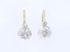 Top Preis Ohrringe 0,76 ct. Diamanten 585 Gold Platin Wert: 3.800,- EUR deta