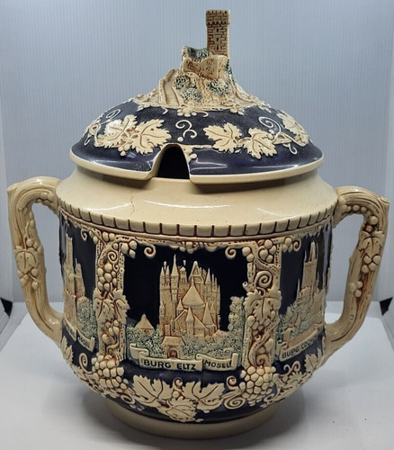 Bowle deko topf antik majolika - bowle,