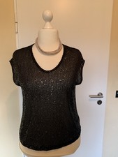 Hailys, sexy Pailletten-Top