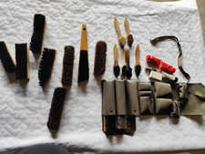 Konvolut alte Bürsten Schuhmacher Werkzeug Leder Pflege Schuhbürsten K65