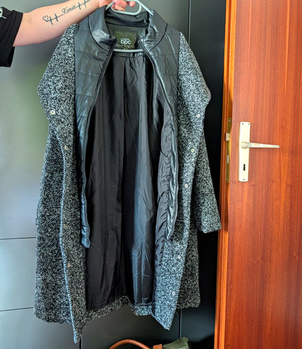 Bpc damenmantel schwarz grau - bpc,