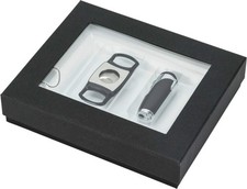 Zigarren Set Classico – Aschenbecher, Jet Feuerzeug & Cutter