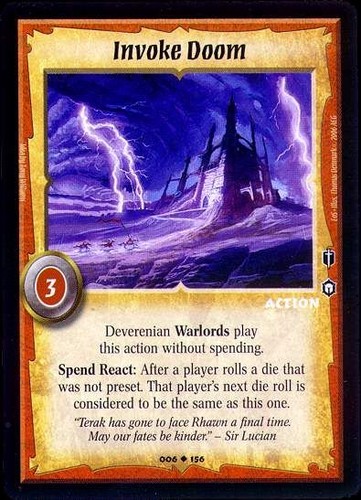 Invoke doom action warlord - doom,