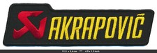 AKRAPOVIC Aufnäher Patch Motorrad Sport Auspuff Schalldämpfer Tuning Moto GP