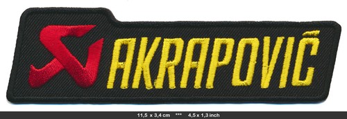 Akrapovic aufnäher patch - aufnäher,