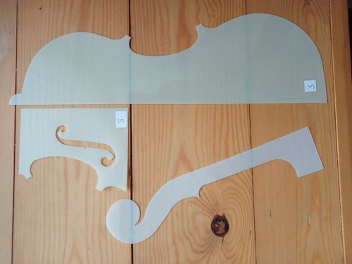 Violine template set - template, f