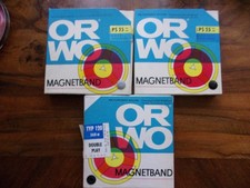 3 alte Tonbänder von