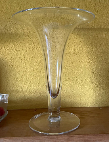 Glasvase transparent mit fuß - transparent,
