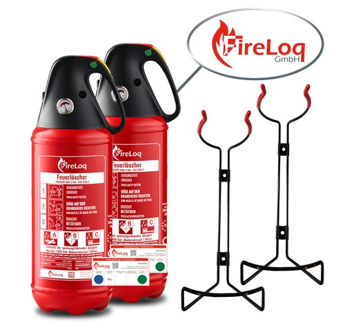 Fireloq 2kg pulver auto - 2x,