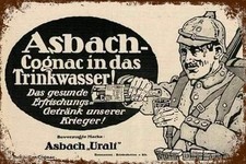Retro Blechschild ASBACH