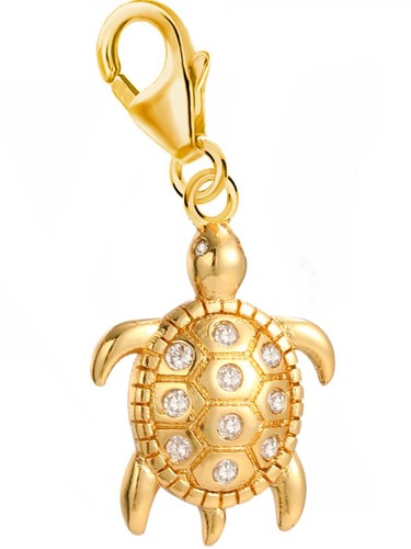 Zirkonia schildkröte charm - schildkröte,