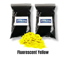 Flockfasern fluoreszierend