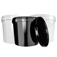 5l Eimer mit Deckel schwarz