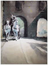 439 Gespann Pferde Original