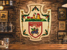 Vintage werbeschild dortmunder - werbeschild,