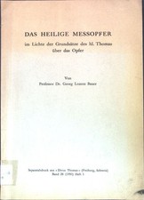 Das Heilige Messopfer im