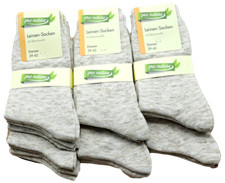 Damen und Herren Leinensocken