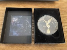 1 Oz Silber Libertad Santa Muerte Edition Ruthenium 2016 , gilded, 500 Stück