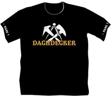 T-Shirt Dachdecker Innungszeichen Bekleidung Logo Geschenk Motiv Zunftzeichen 41