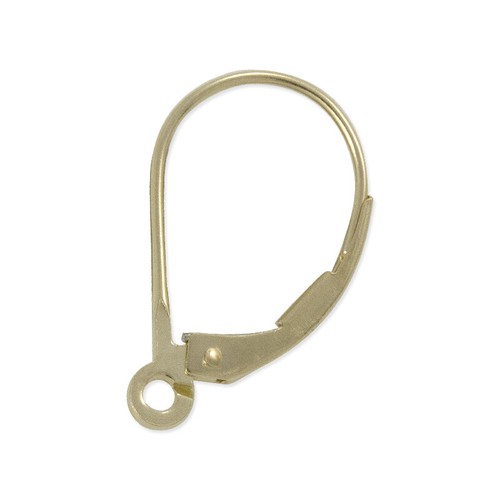 Echter 14k gelber ohrring mit - echter,