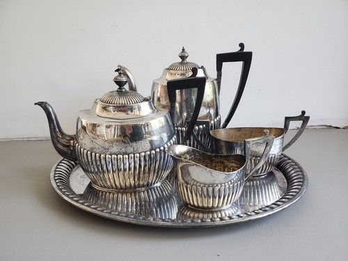 Teeservice silber versilbert - silber,