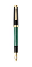 Pelikan M1000 Souverän Green Stripe Füllfederhalter EF extra feine Feder offi...
