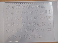 Schablone-ABC-Buchstaben