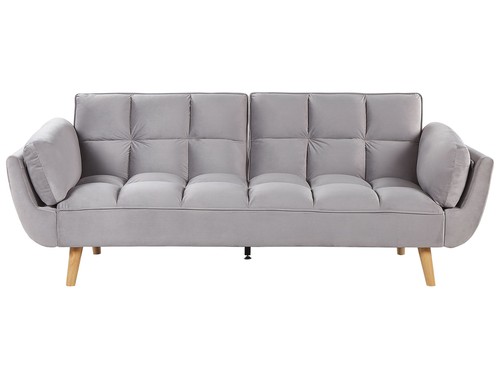 Schlafsofa sitzer samtstoff - schlafsofa, 3-sitzer