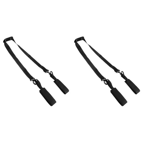 Adjustable black nylon ski - nylon,