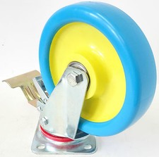 TORWEGGE 1x Schwerlastrolle Lenkrolle Transportolle Rad Bremse Ø 200mm UNBENUTZT