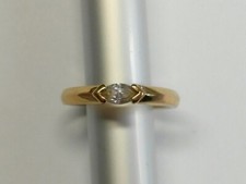 Bandring vergoldet Navette