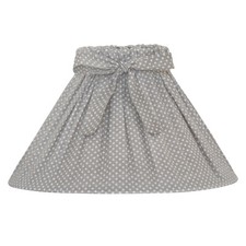 Lampenschirm STINE grau weiß