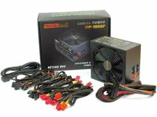 1000 WATT MODULAR ATX PC Computer Netzteil Kabelmanagement 14cm Lüfter 80+ Werte