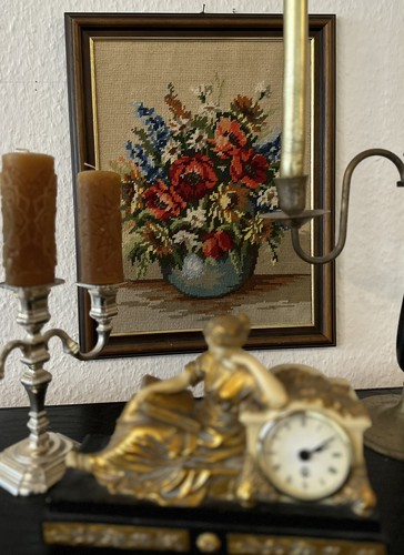 Vintage kreuzstichbild 46x36 - kreuzstichbild,