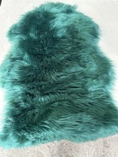 4xEdelzeit Läufer in Felloptik-Animal   60x90cm, Grün Teppichläufer