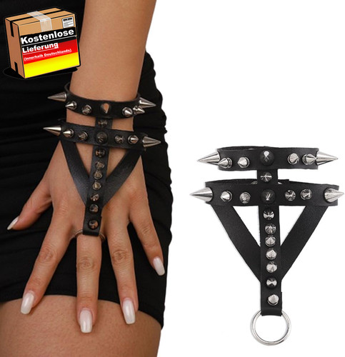 Punk gothic ring - ring, handschuhe