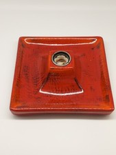 Vintage 70-er Jahre Keramik Wandleuchte, orange, RAR, sehr schön