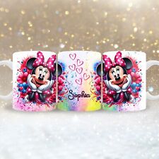 Minnie Maus Tasse mit Name personalisierbar, Kaffeebecher, Disney,Geschenke