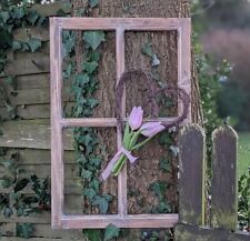 DEKO FENSTER HOLZFENSTER COTTAGE STIL GARTENDEKO VINTAGE GARTEN SHABBY ANTIK NEU