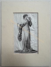 orig. Aquarell Klassizismus