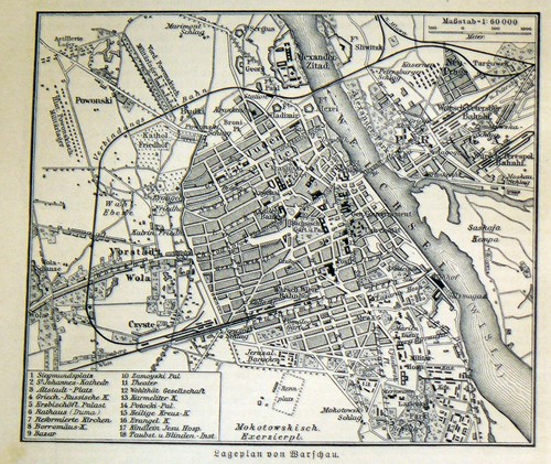 Warschau warszawa lageplan - ,